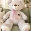 Oso de peluche Lazo Pata Bordada - Amorea