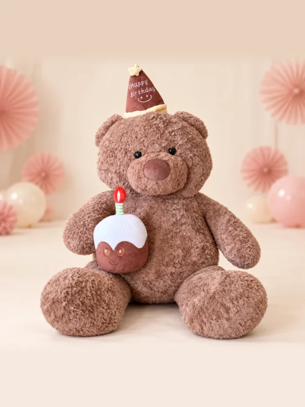 Oso Cumpleañero de peluche, tamaño gigante - Amorea