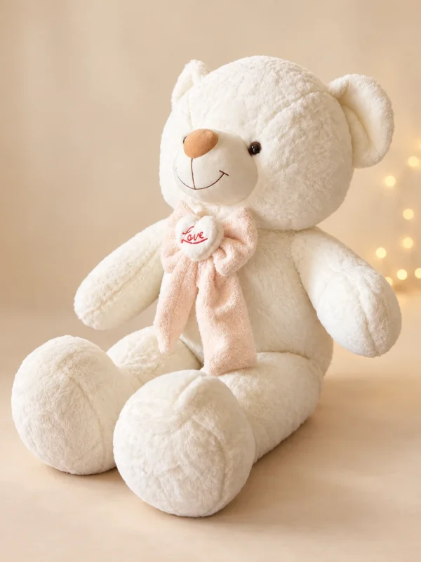 Oso de peluche Lazo Love, tamaño grande - Amorea