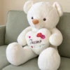 Oso de peluche Corazón Te Amo rosa bordada - Amorea