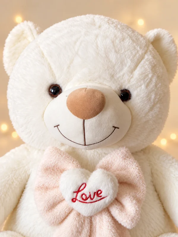 Oso de peluche Lazo Love, tamaño grande - Amorea