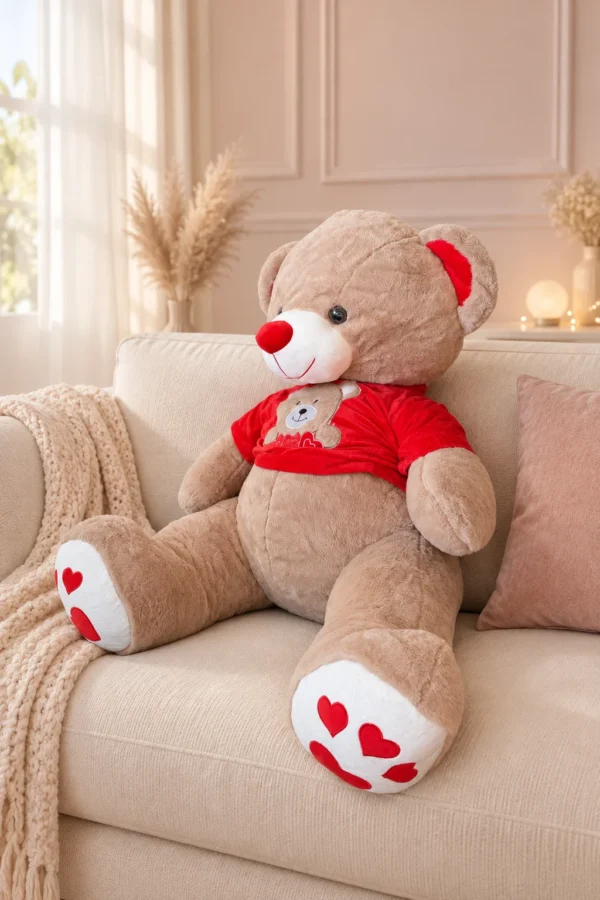 Oso de peluche Polo rojo - Amorea