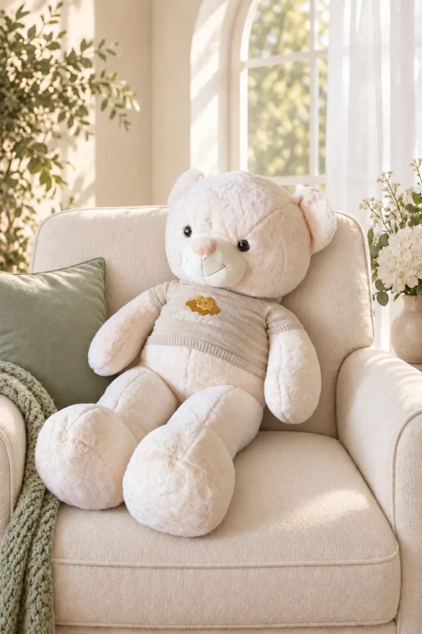 Oso de peluche con chompa nube - Amorea
