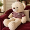 Oso de peluche con chompa a rayas - Amorea