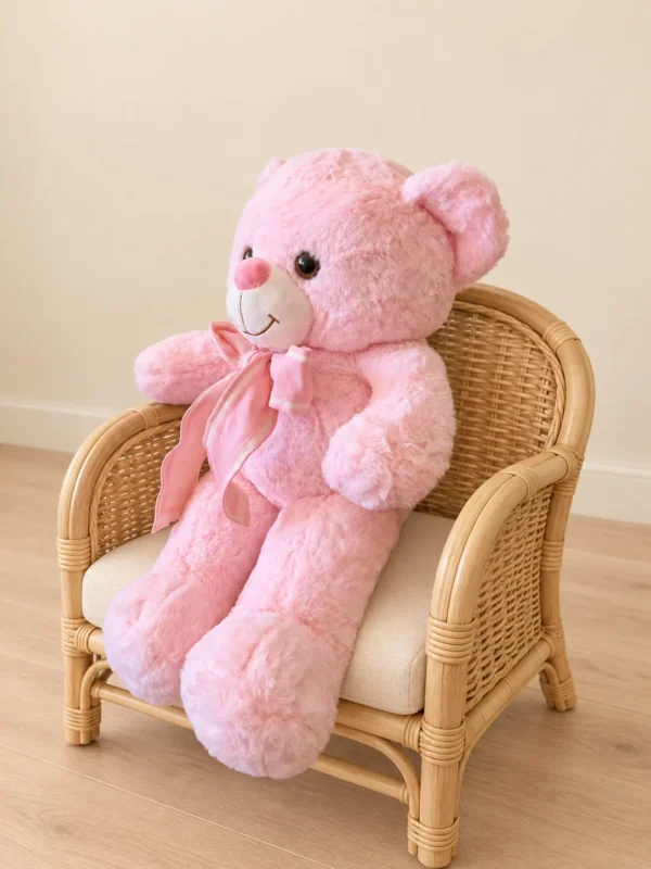 Oso de peluche Lazo Love, tamaño mediano - Amorea