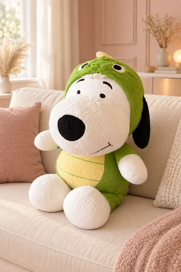 Snoopy de peluche disfrazado de dragón - Amorea