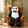 Panda patilargo corbata michi.