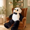 Panda patilargo corbata michi.