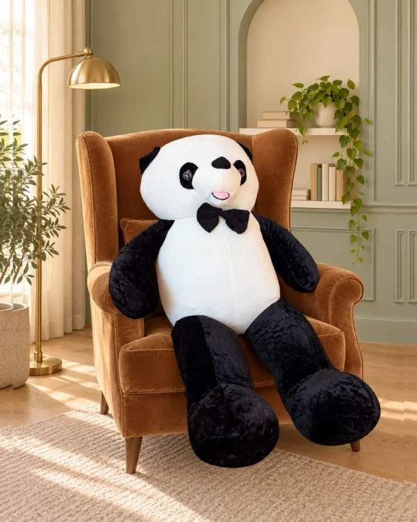 Panda patilargo corbata michi.