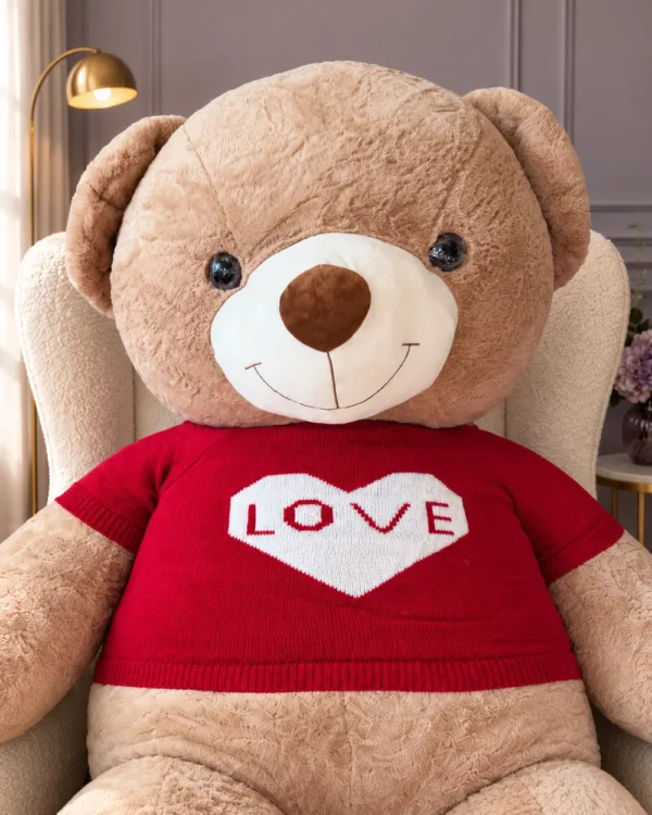 Oso chompa roja Love